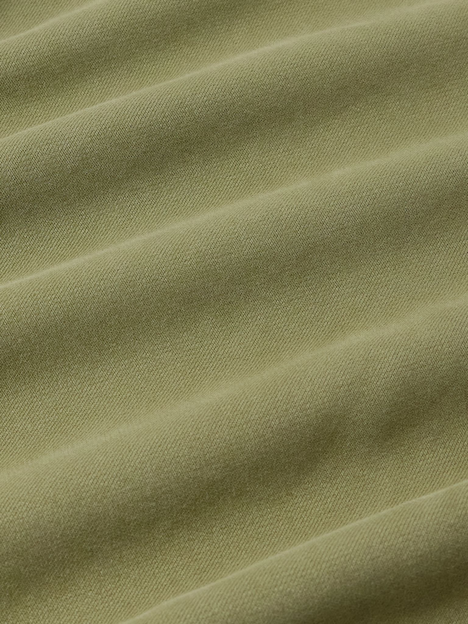 Brushed Cotton-Jersey Sweatshirt Green - 4