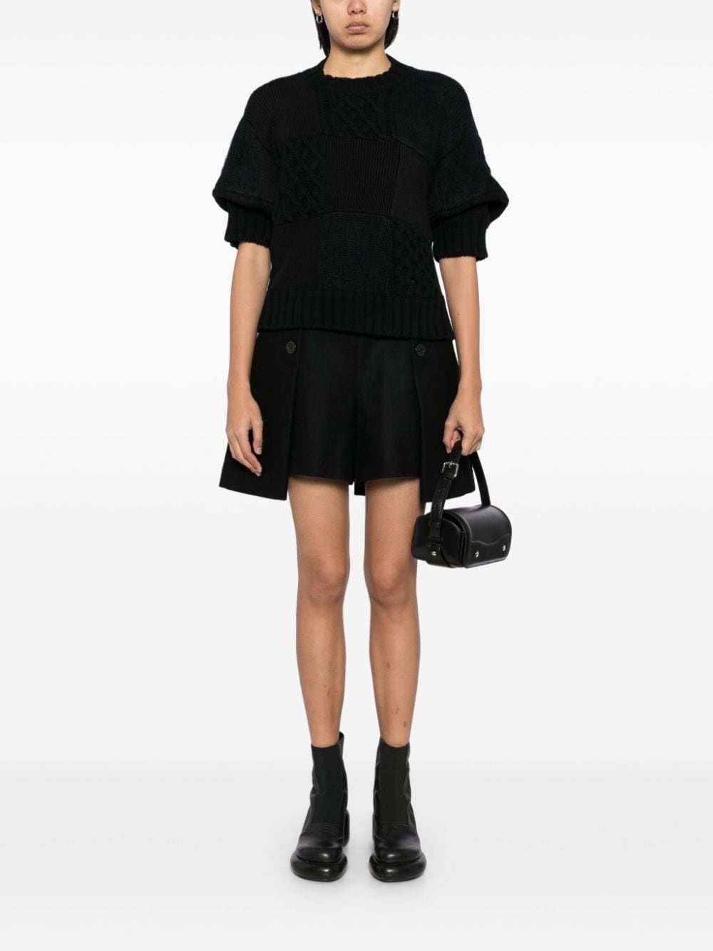 pleated tailored short - 2