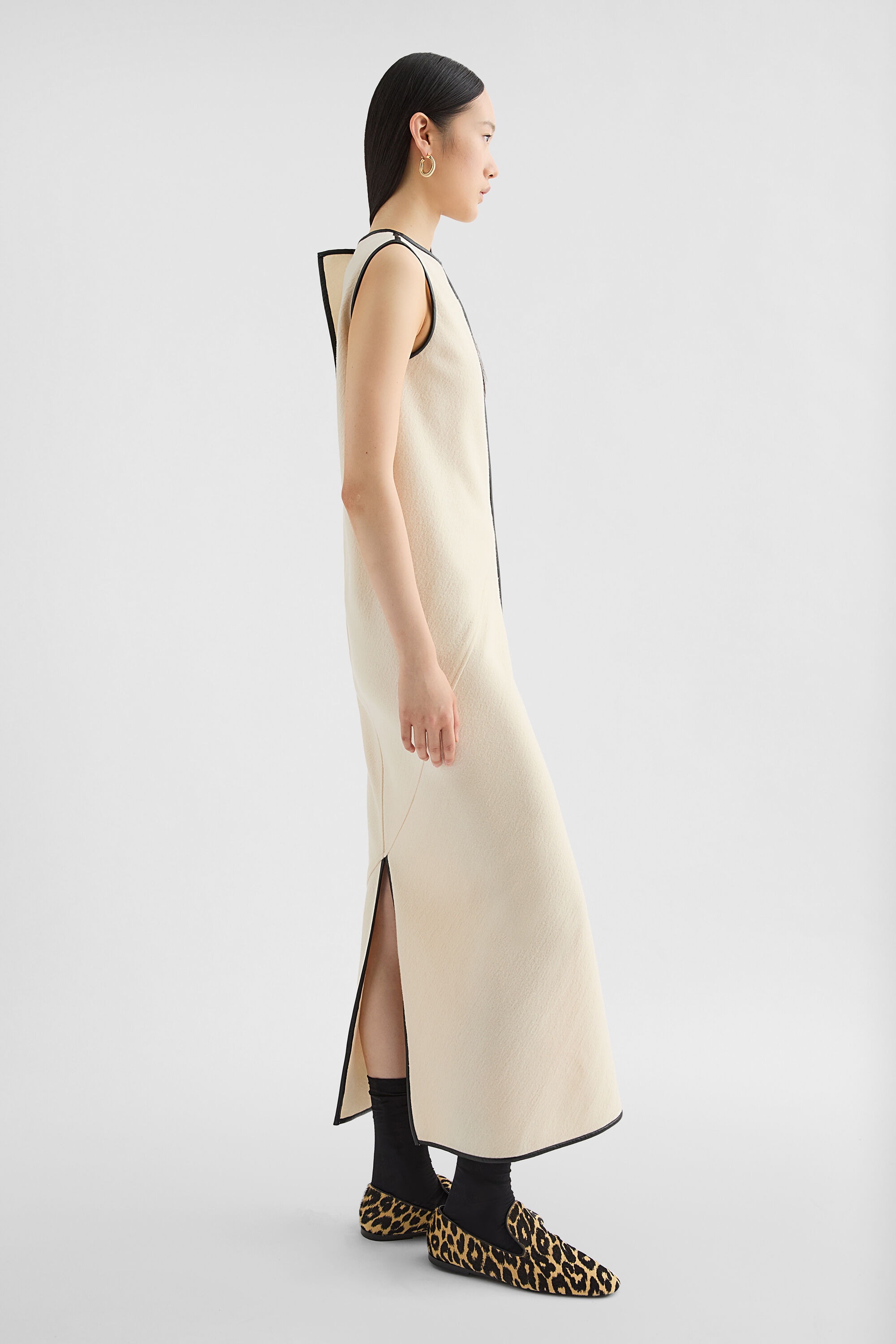 Wool Jersey Crew-Neck Dress - 6