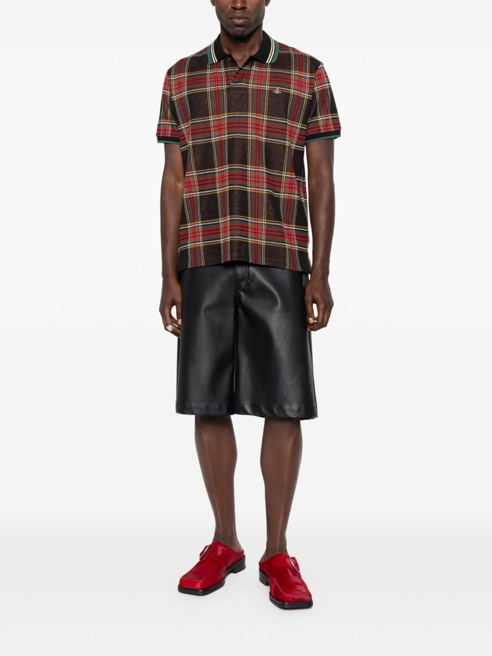 checked polo shirt - 2