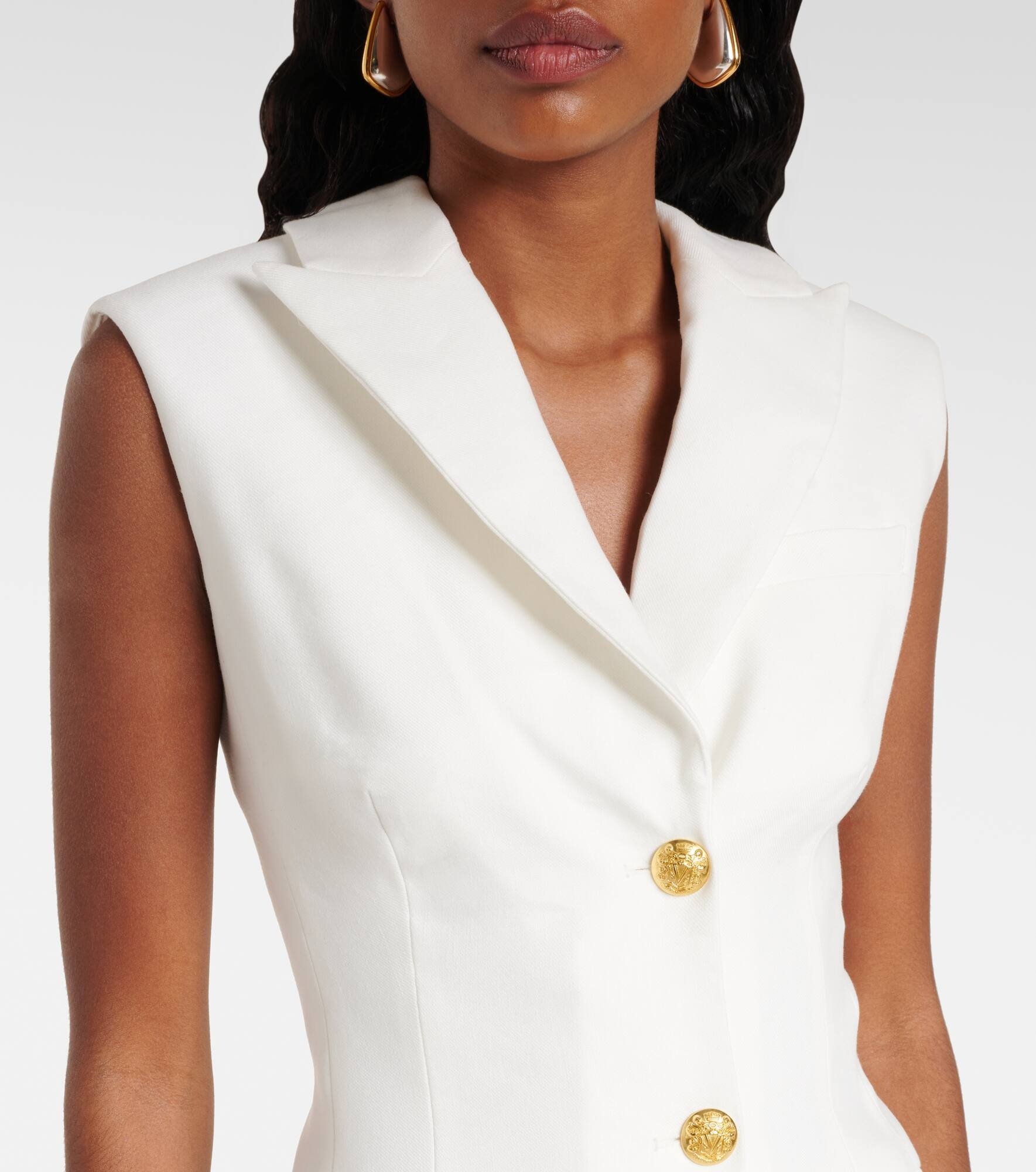 Fairfax linen-blend minidress - 4