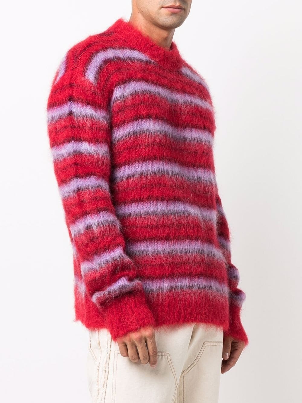 striped knitted jumper - 3