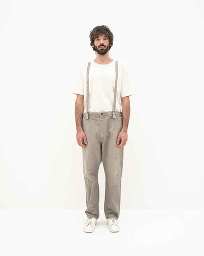 visvim TRAVAILLER BRACES PANTS DMGD GREY outlook