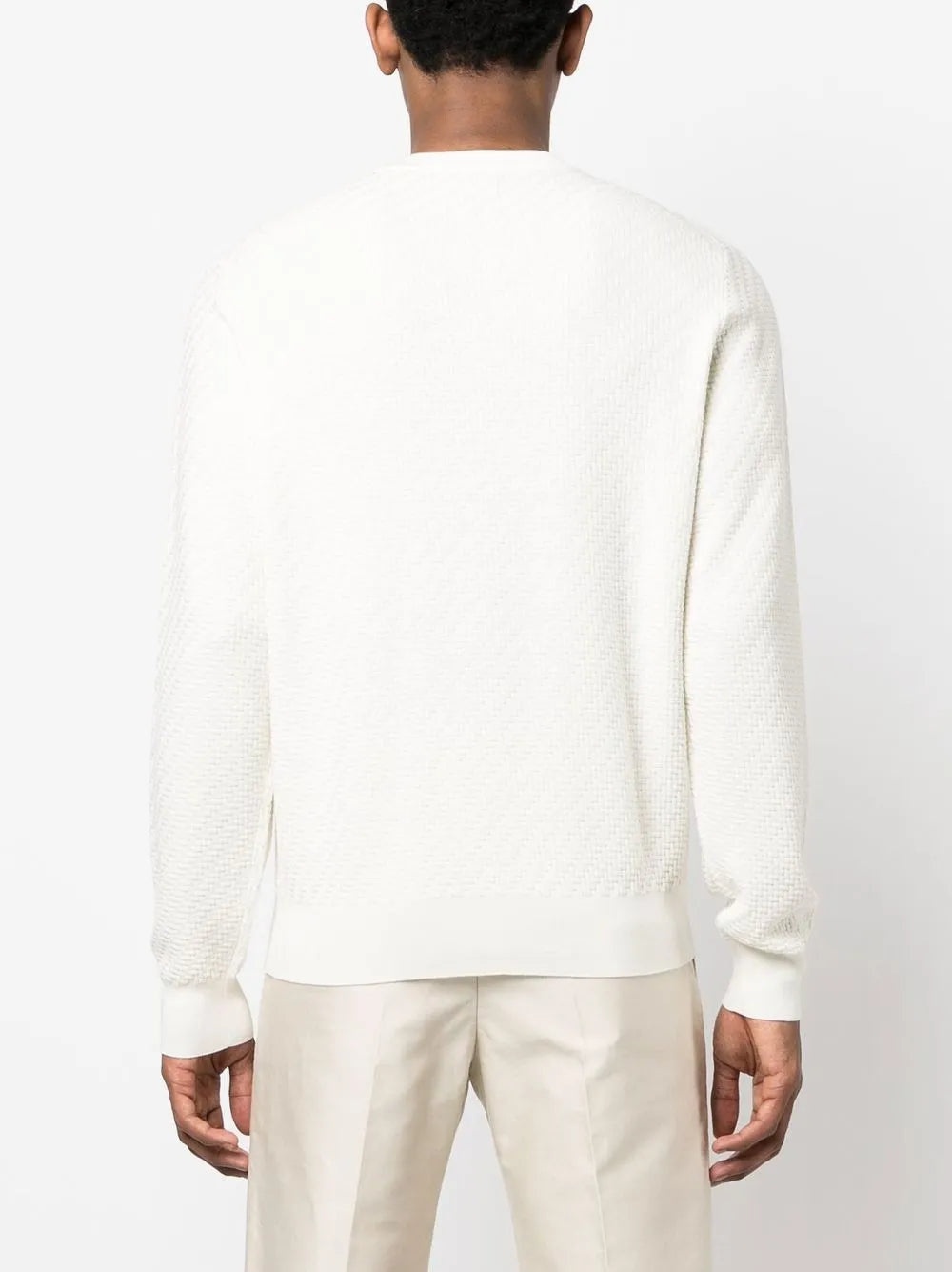 CREW-NECK COTTON-SILK JUMPER - 4