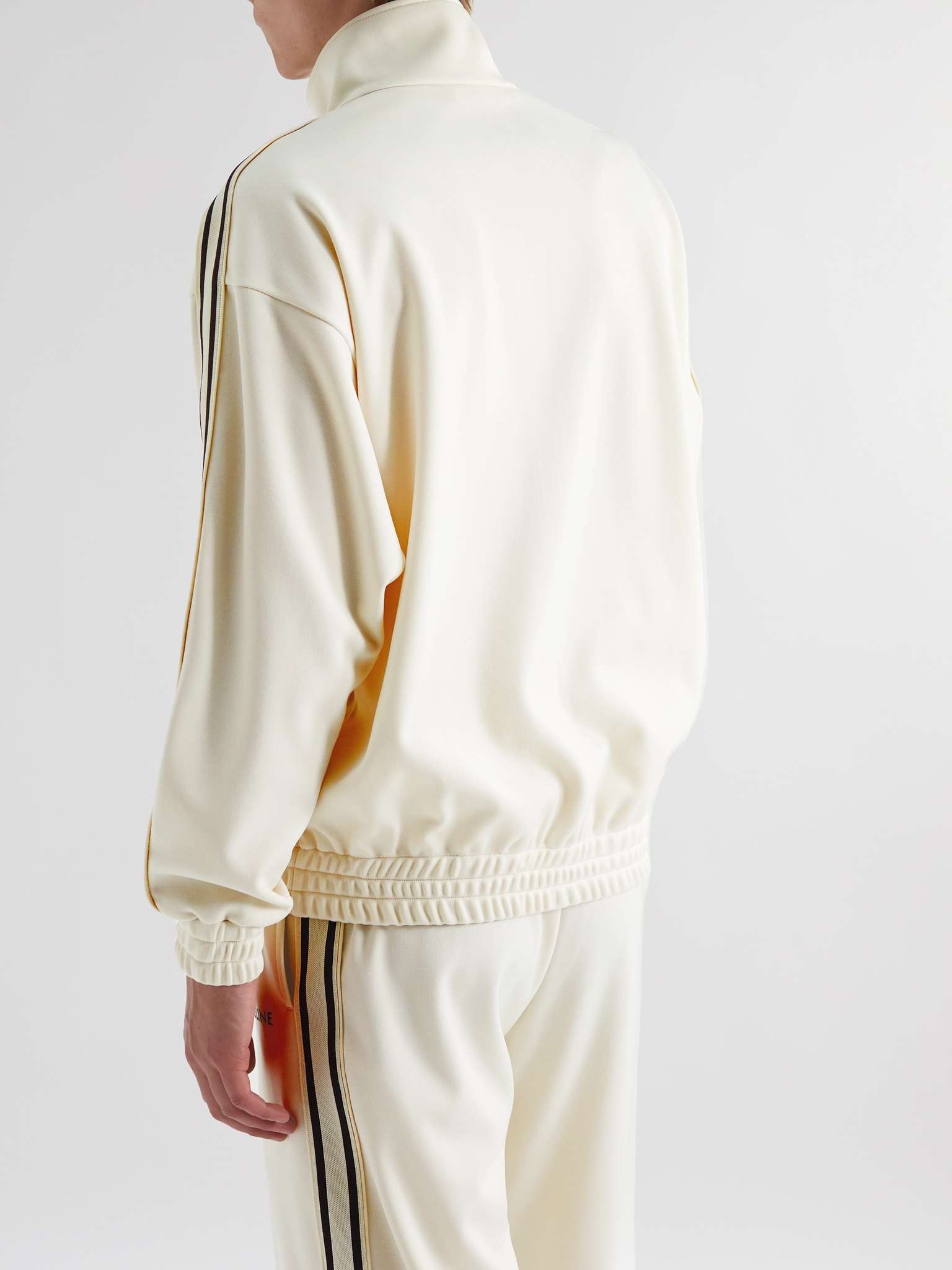 Logo-Print Striped Jersey Track Jacket - 4