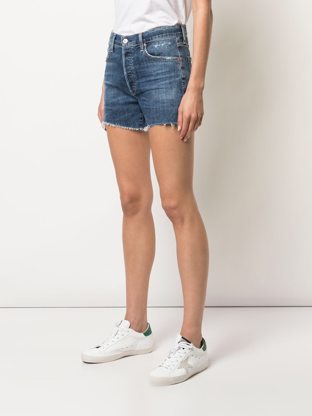 Marlow distressed denim shorts - 3