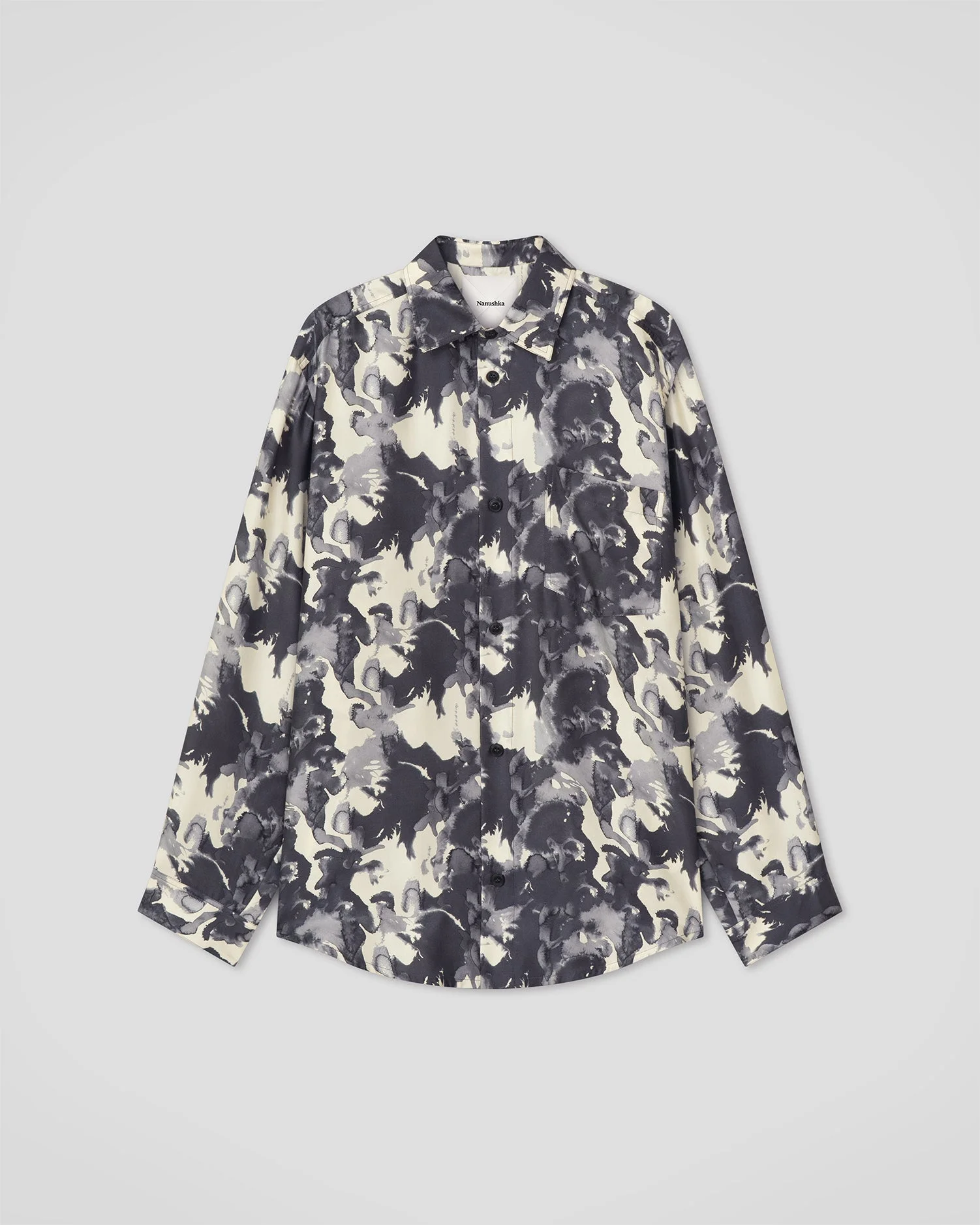 Twill Silk Shirt - 1