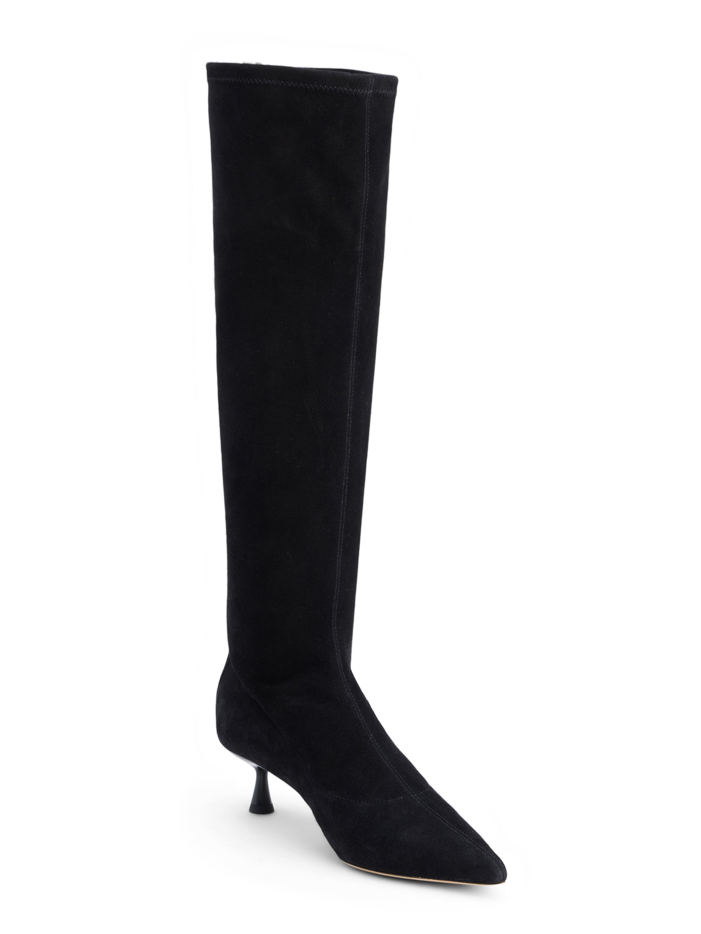 Emilie Suede Kitten Heel Boot - 2