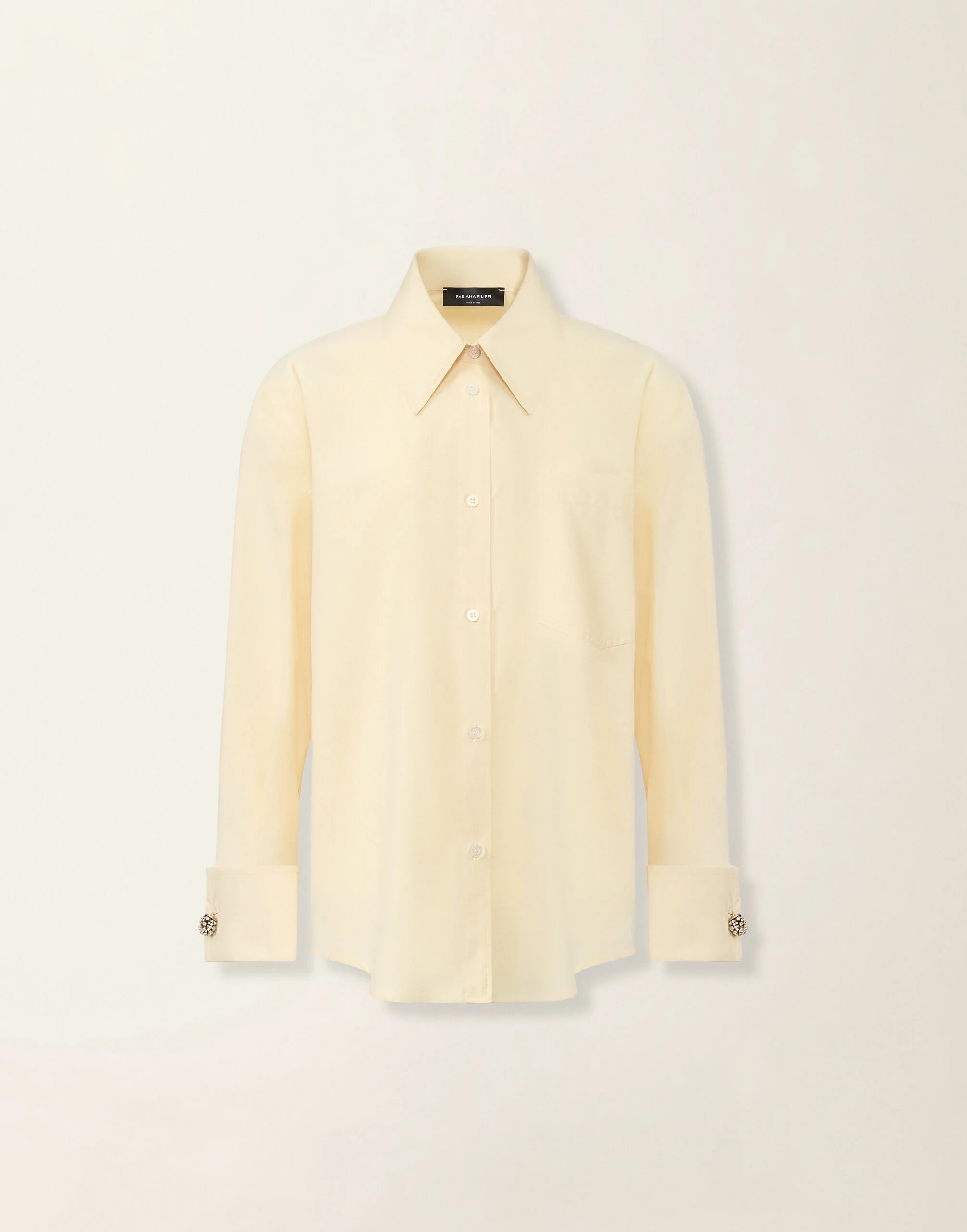 Long poplin shirt - 1