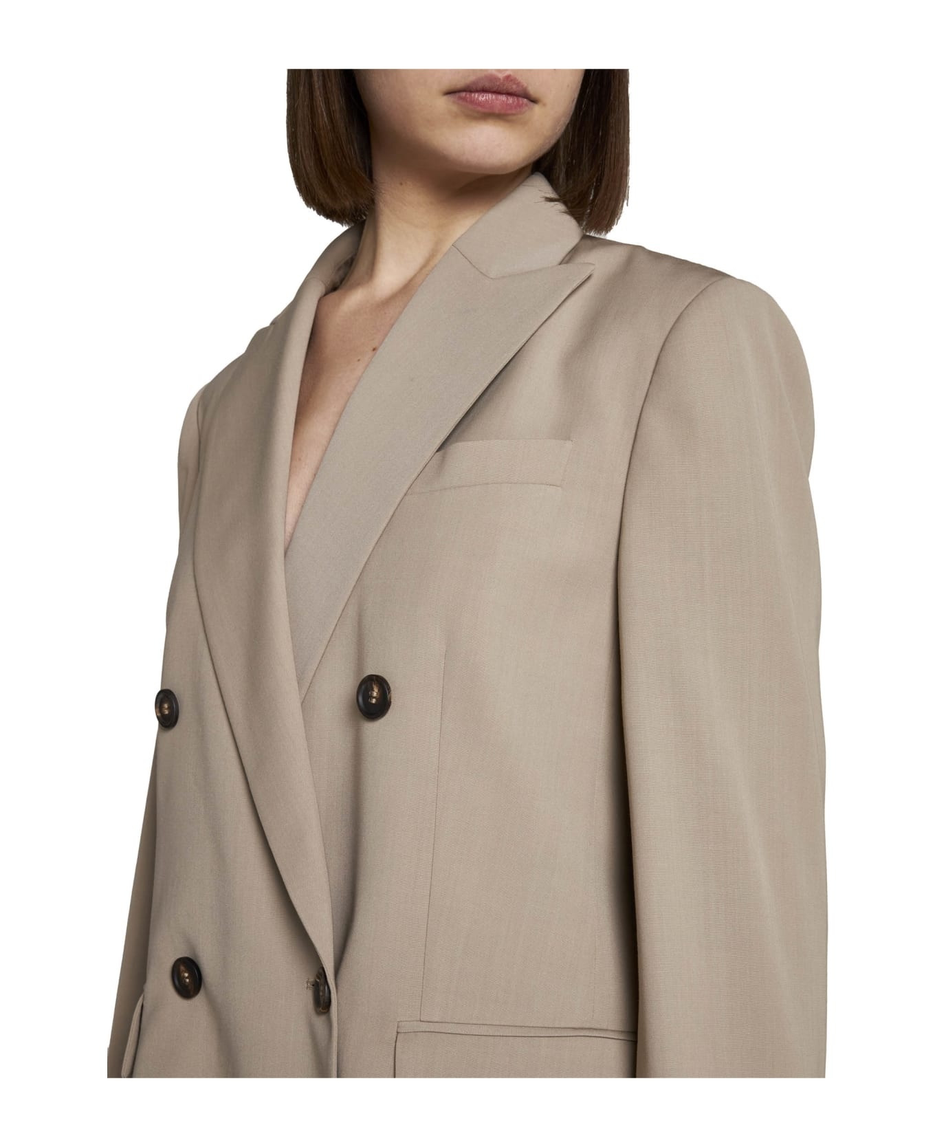 Double-breasted Tailored Jacket - 5