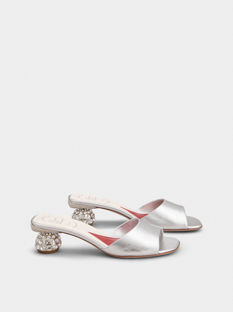 Roger Vivier Mules in leather outlook