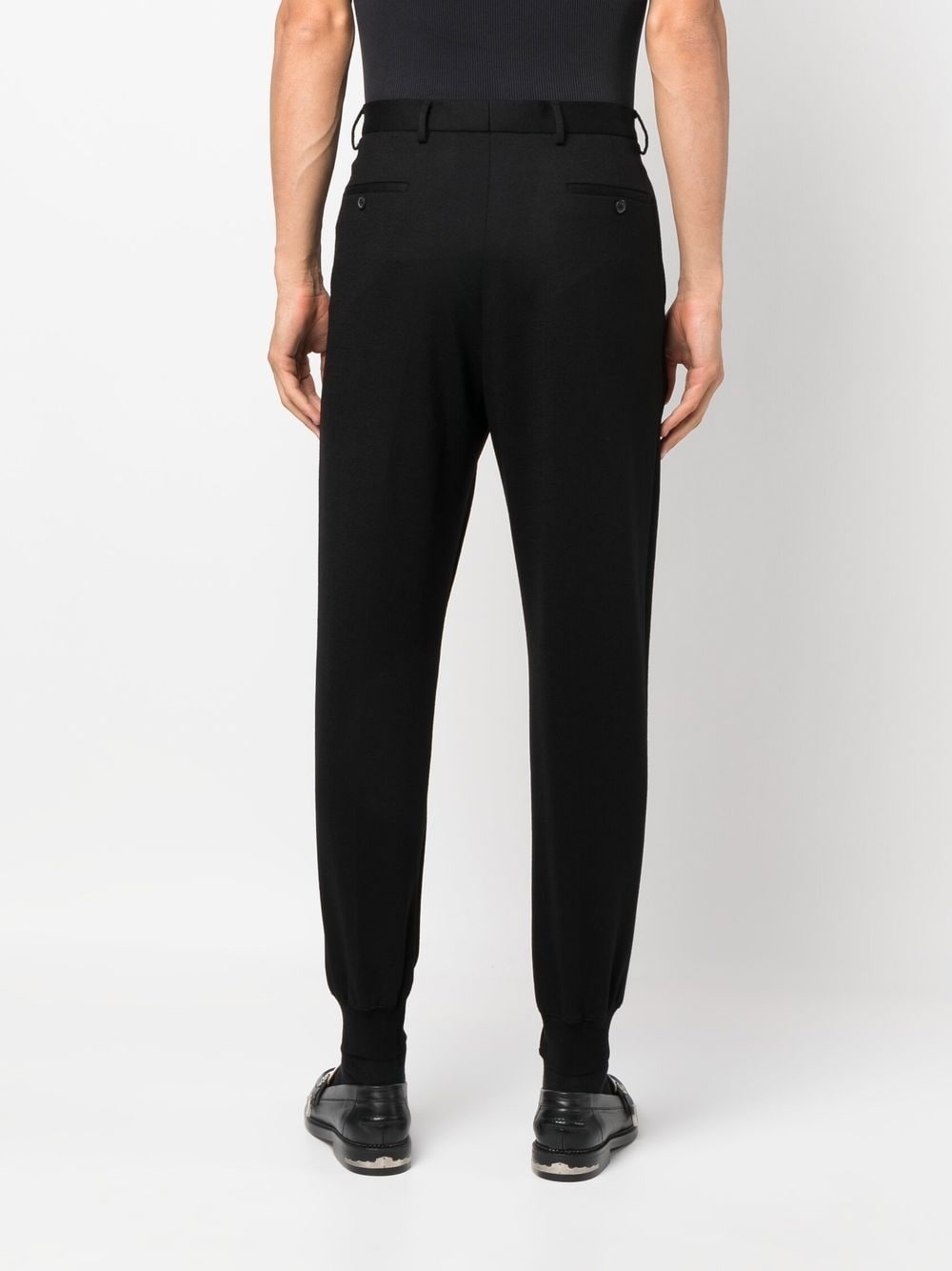 tapered cotton trousers - 4