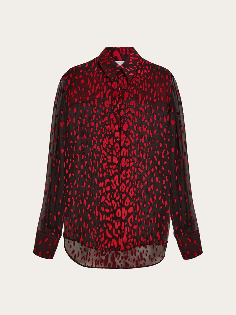 Devoré georgette shirt 1