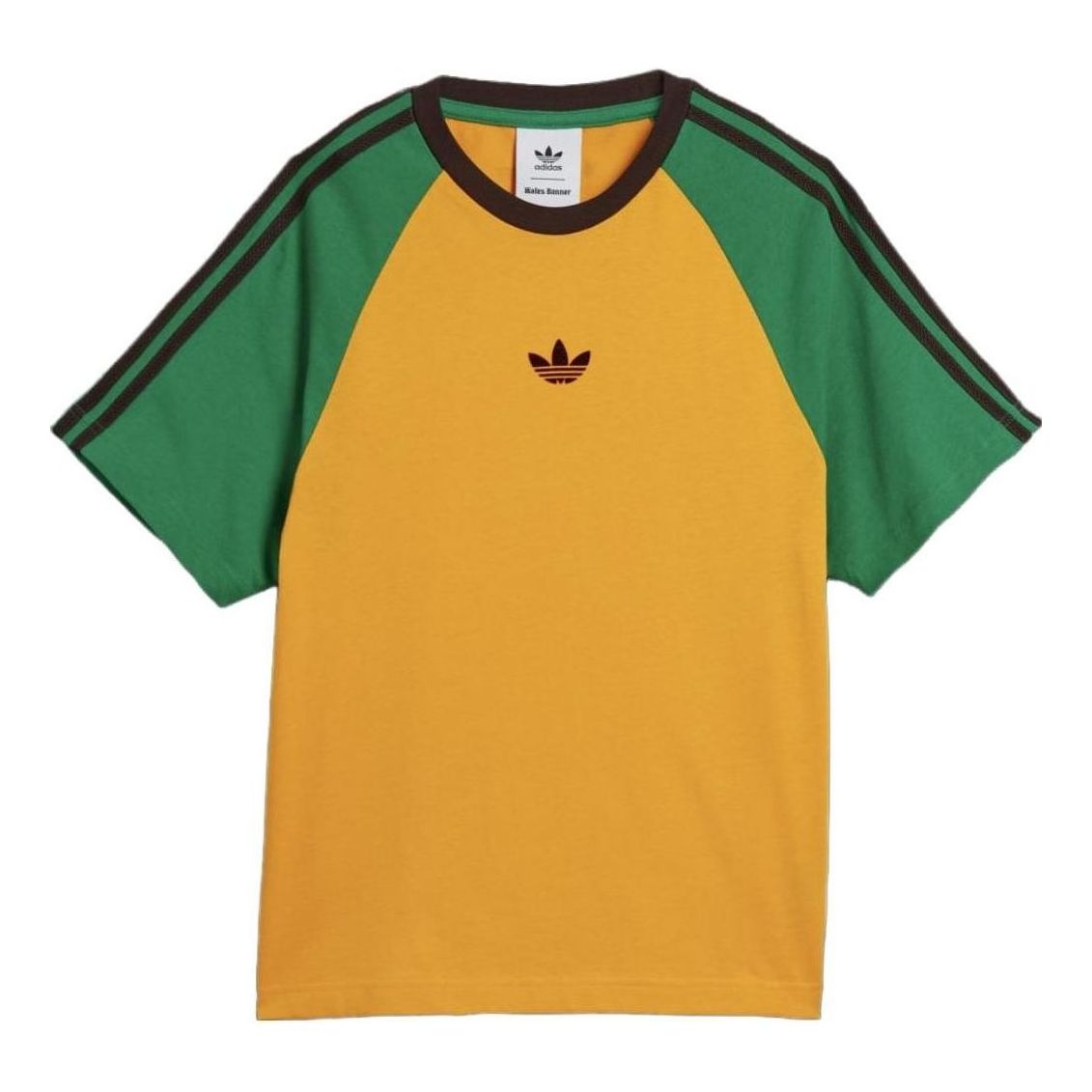 adidas x Wales Bonner Short Sleeve T-shirt 'Collegiate Gold' IJ8353 - 1