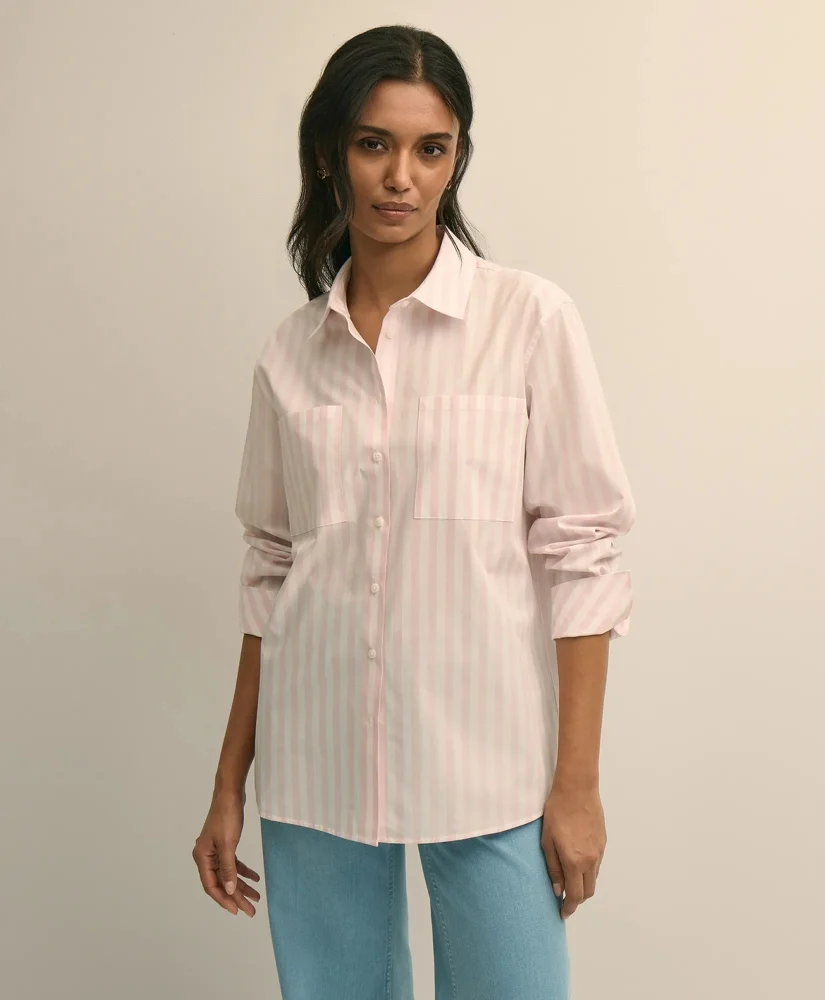 Relaxed Cotton Striped Shirt - 1