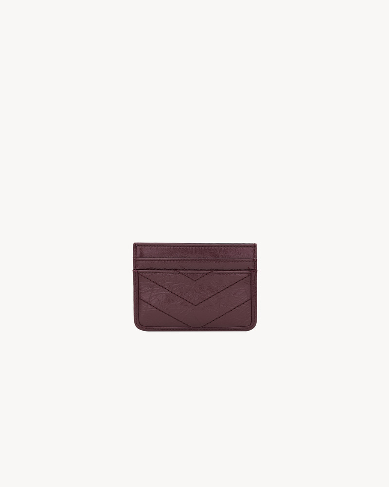 SAINT LAURENT NIKI CARD CASE IN VINTAGE LEATHER outlook