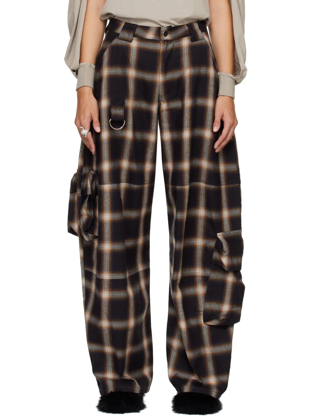 Black Lawn Cargo Pants - 1