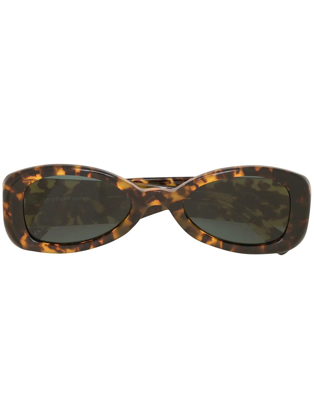 x Dries Van Noten tortoiseshell-effect sunglasses - 1