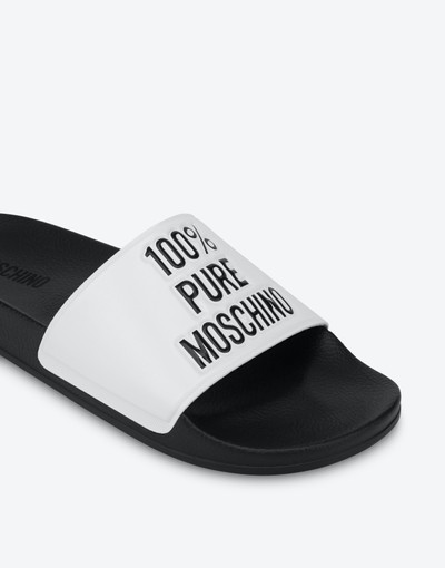 Moschino 100% PURE MOSCHINO POOL SLIDERS outlook