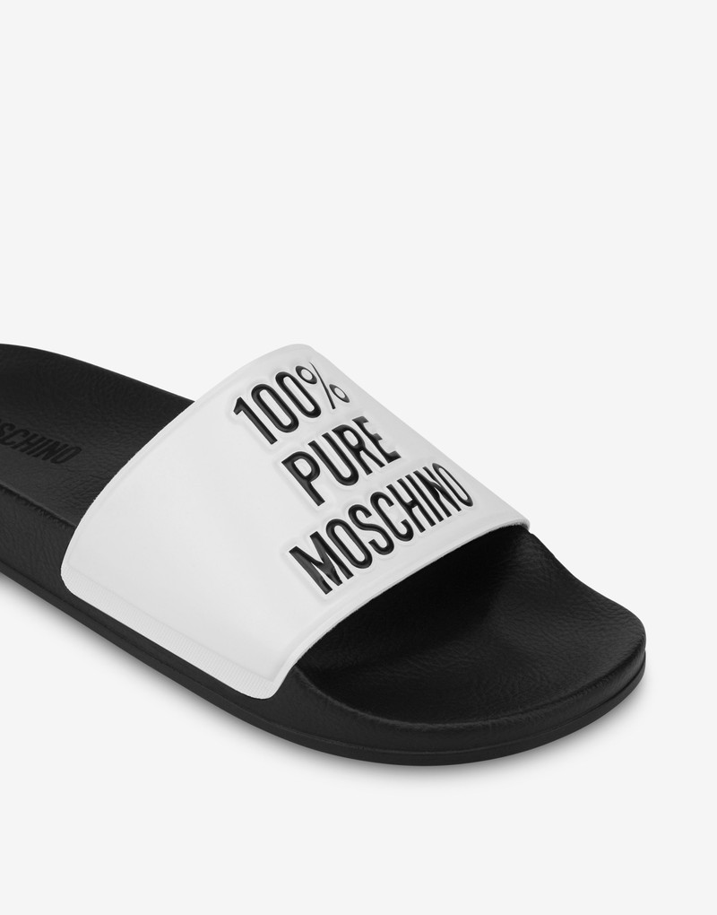 100% PURE MOSCHINO POOL SLIDERS 3