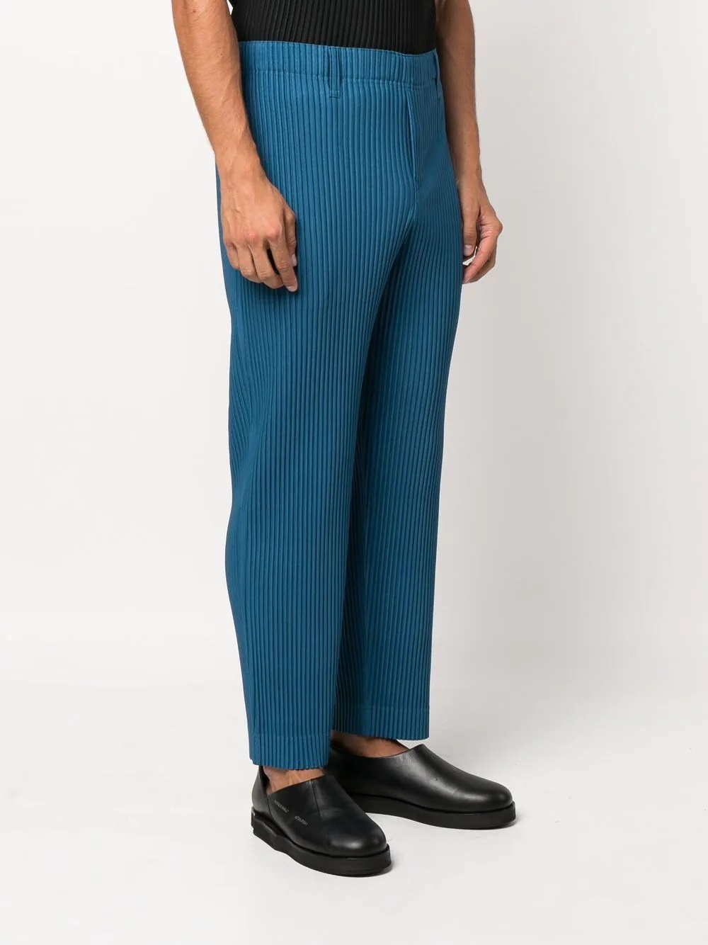 straight-leg plissé trousers - 3