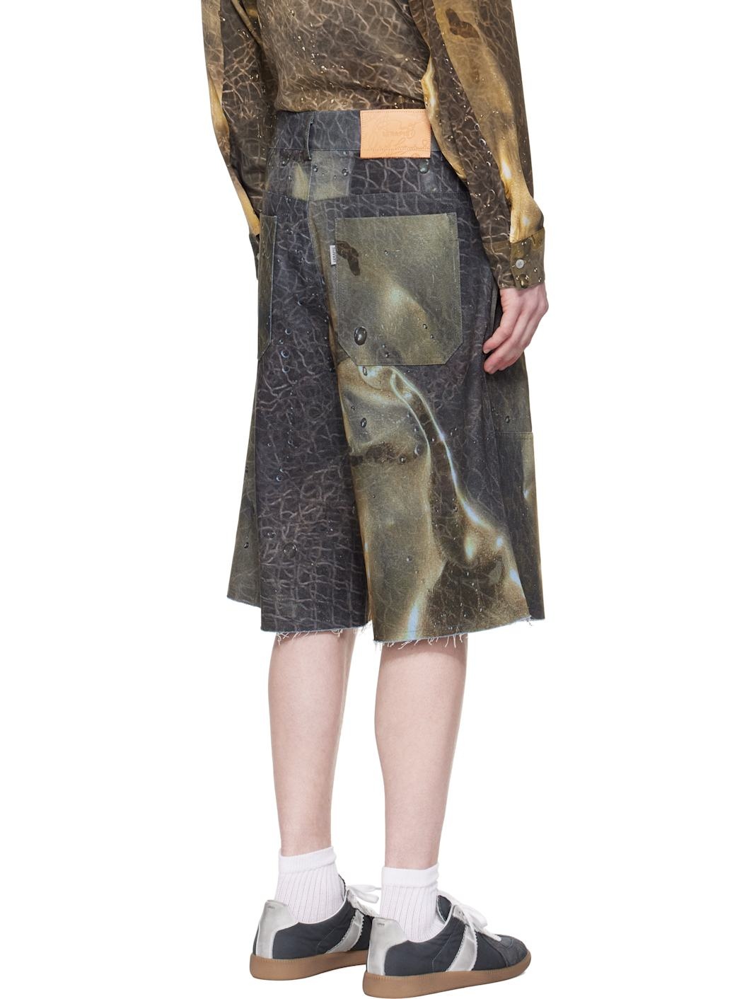 SSENSE Exclusive Khaki Golden Hour Sailor Denim Shorts - 3