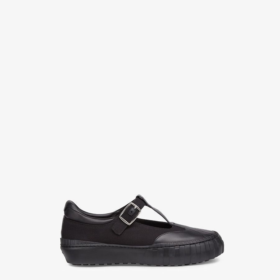 Black canvas low tops - 1