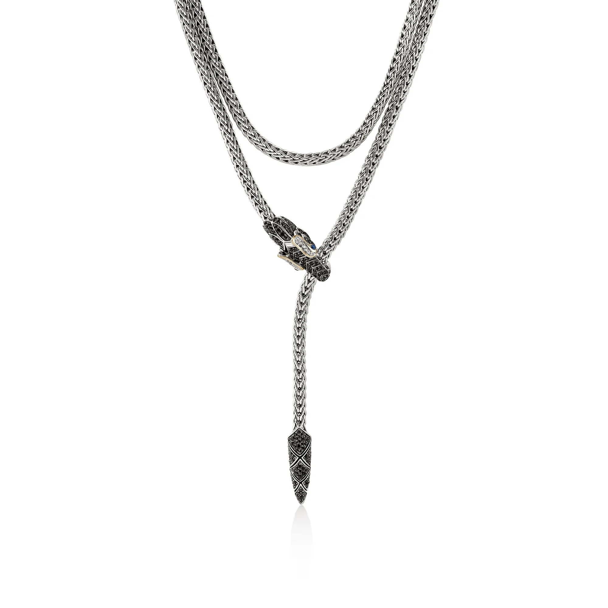 Naga Lariat, Gold, Silver, Diamonds - 1