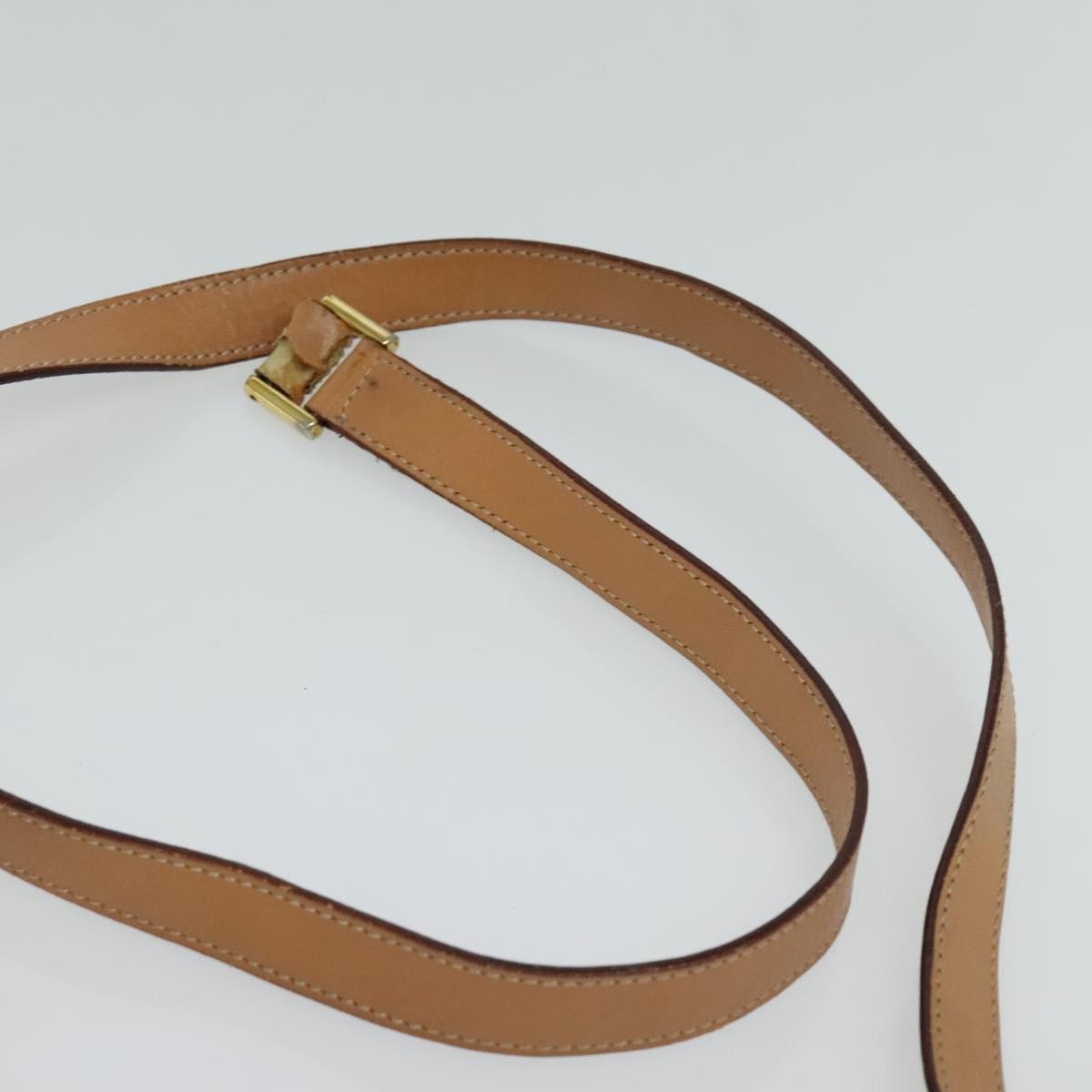 CELINE Macadam Canvas Shoulder Bag Pvc Leather Brown - 14