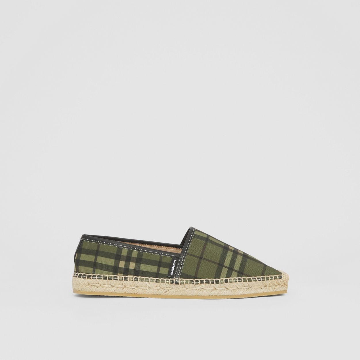 Vintage Check Cotton Canvas Espadrilles - 1