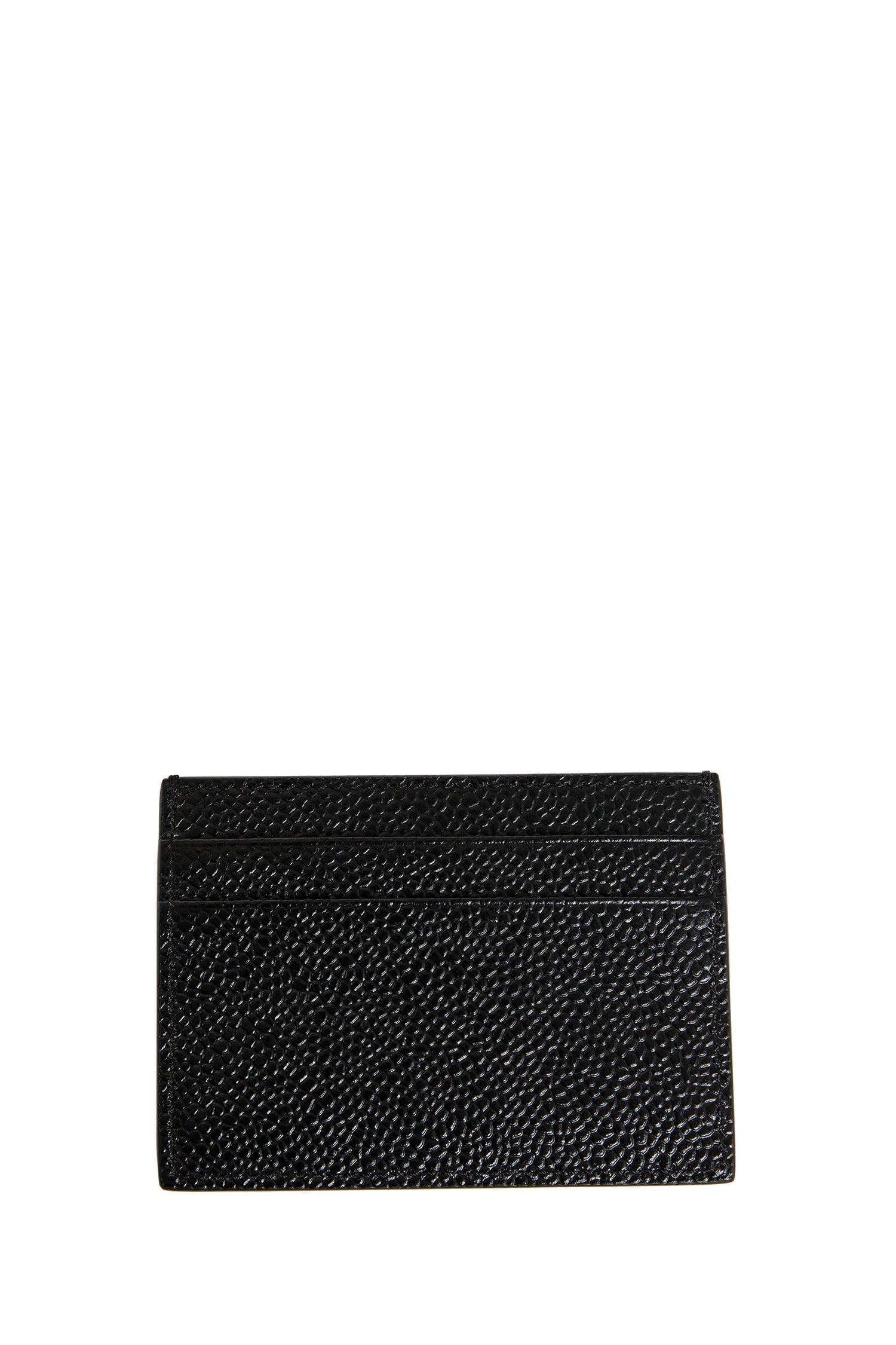 Pebble-Grain-Leather-Grosgrain-Tab-Card-Holder - 2