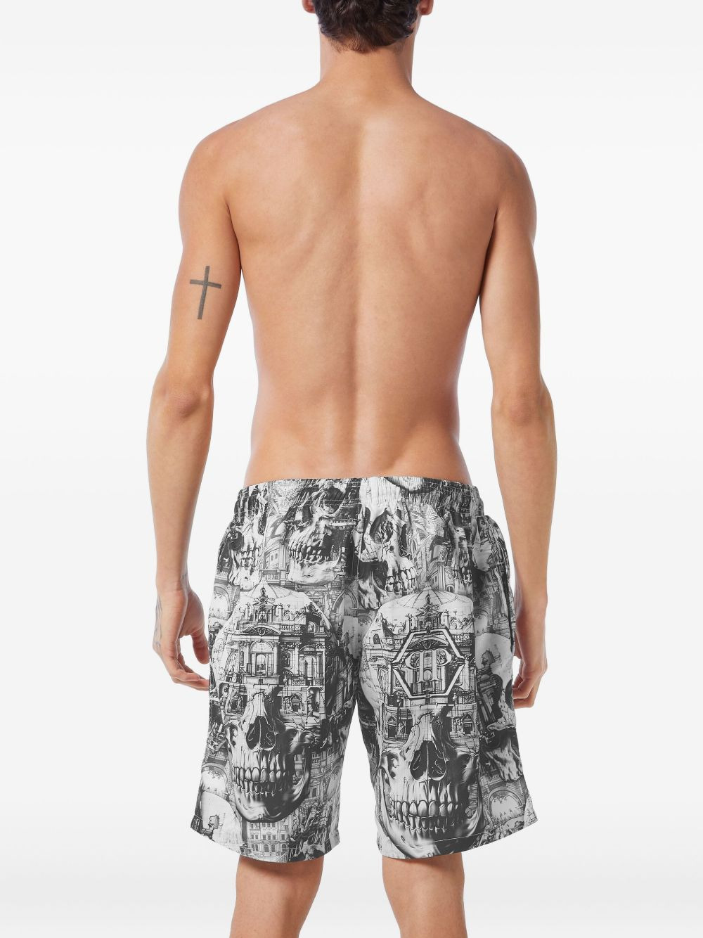 graphic-print swim shorts - 4