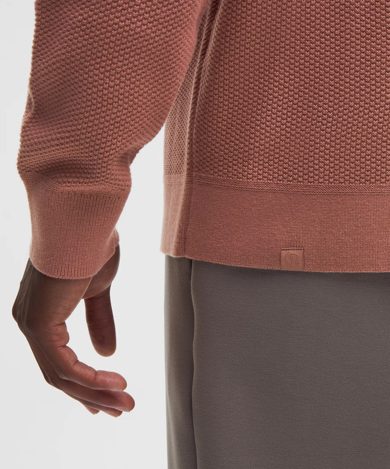 Textured Knit Crewneck Sweater 5
