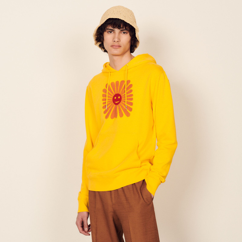 Sandro Embroidered hoodie outlook