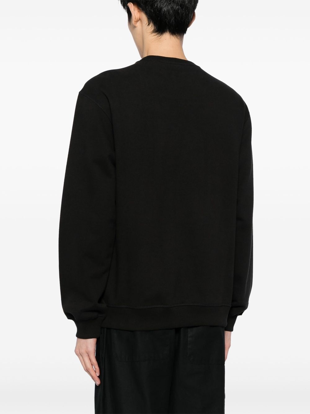logo-print cotton sweatshirt - 4