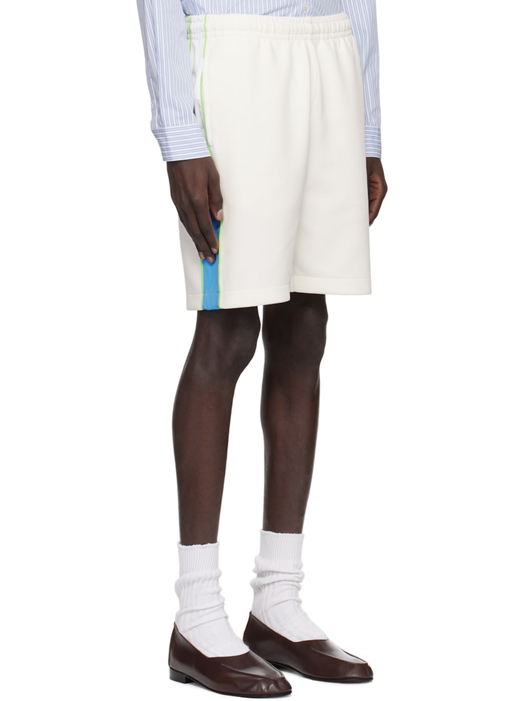 White Drawstring Shorts - 2