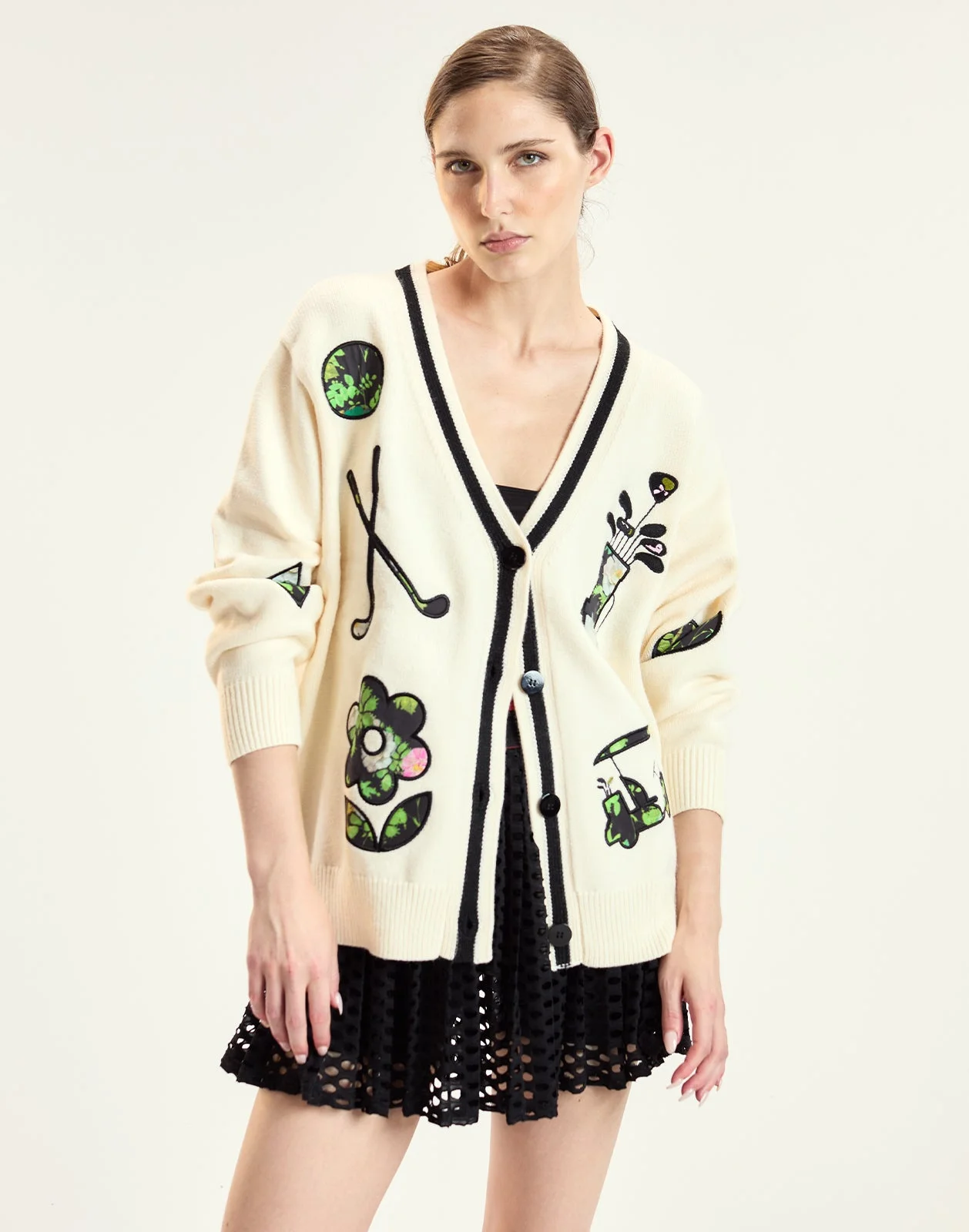 Patchwork Cardigan - 1