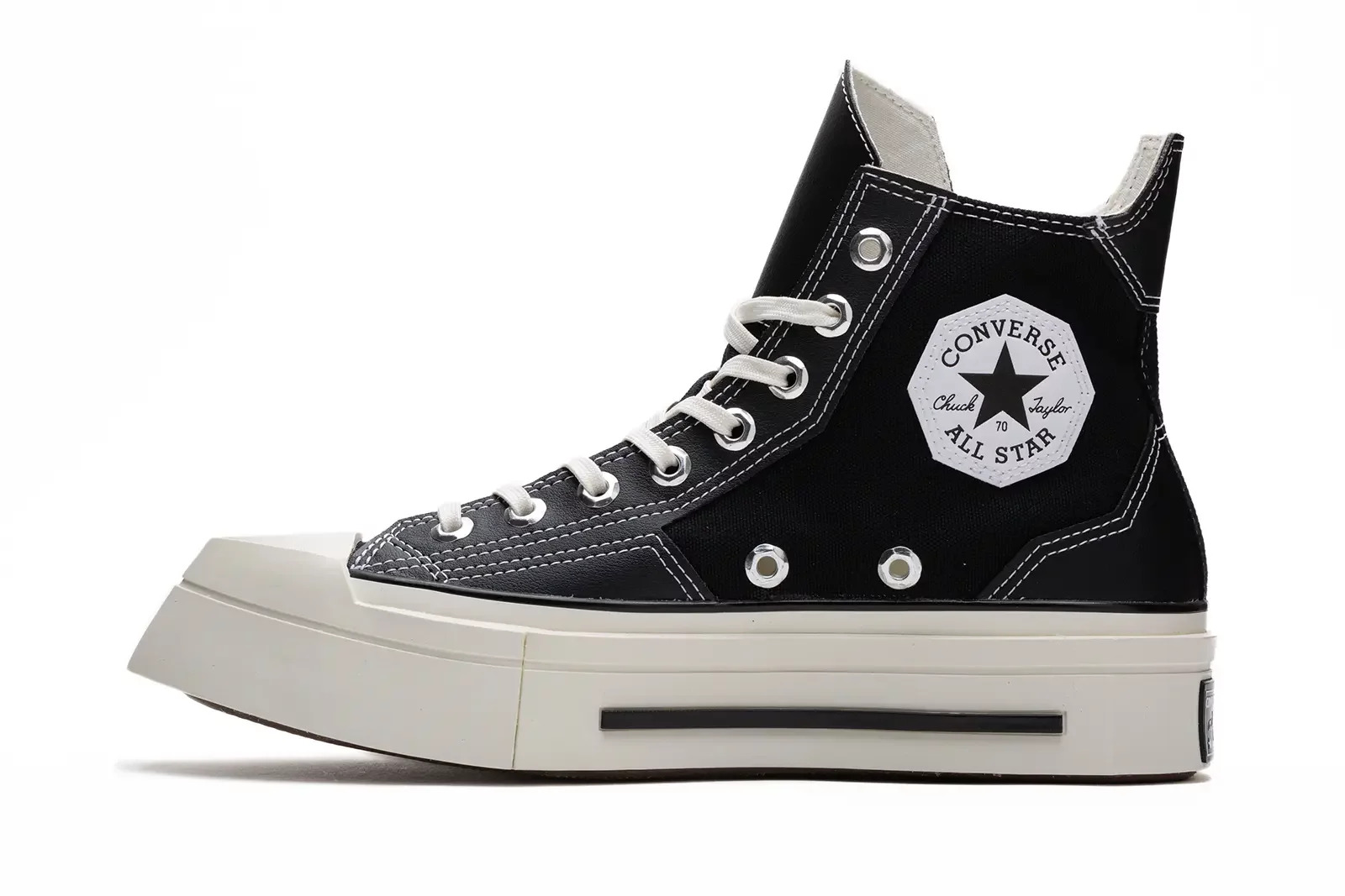 Chuck 70 De Luxe Squared Hi "Black" - 1