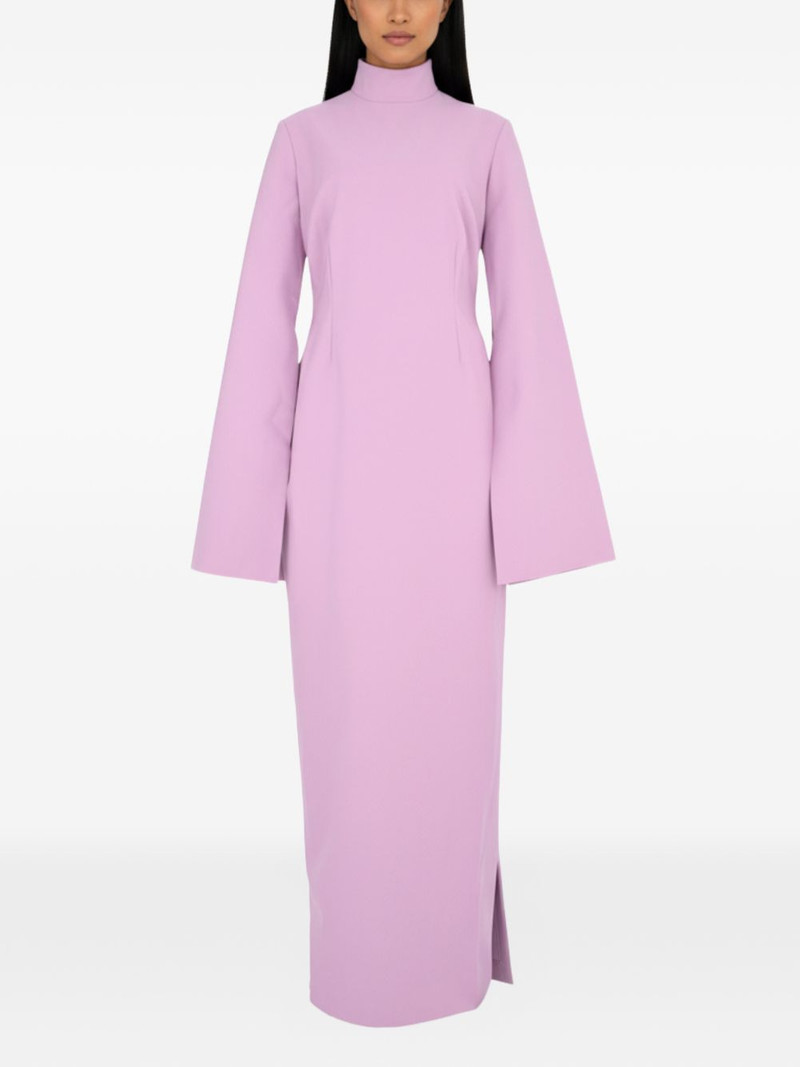 SOLACE LONDON Josefine funnel-neck maxi dress outlook