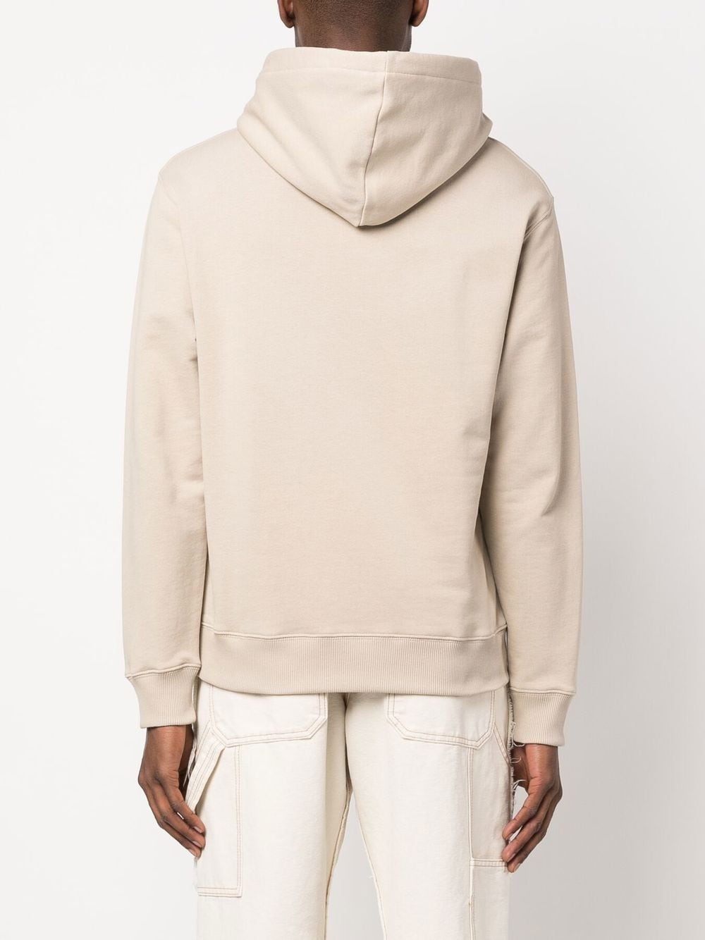 logo-embroidered organic cotton hoodie - 4