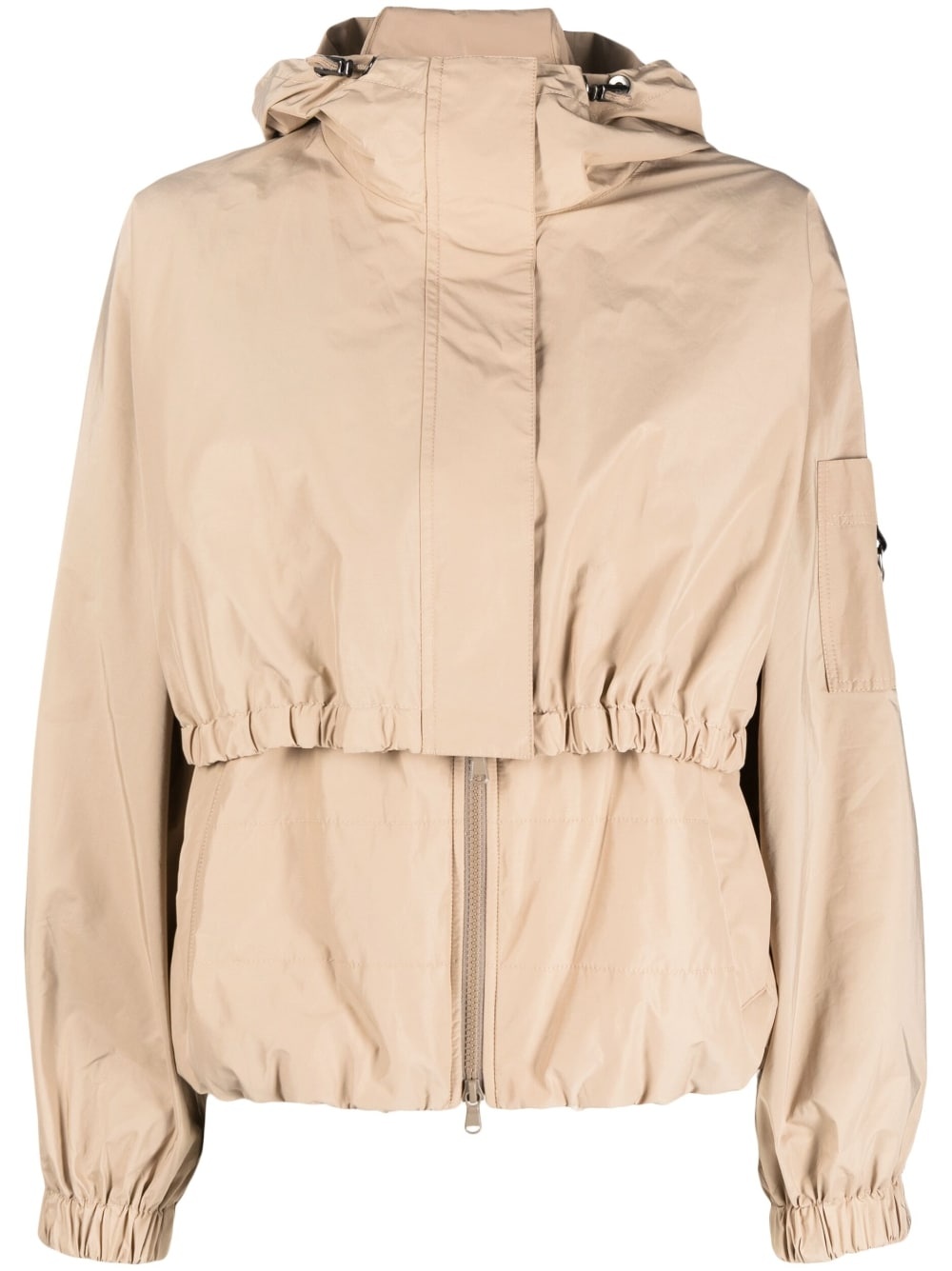 layered hooded jacket - 1