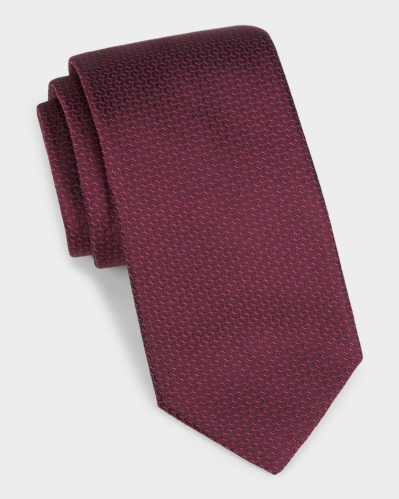 Men's Tonal Silk Jacquard Tie 1
