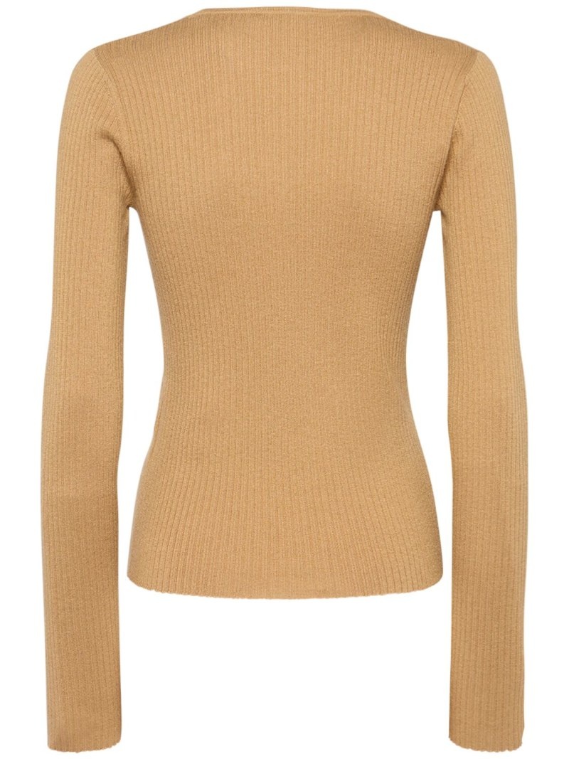 Urlo silk & cashmere long sleeve top - 5