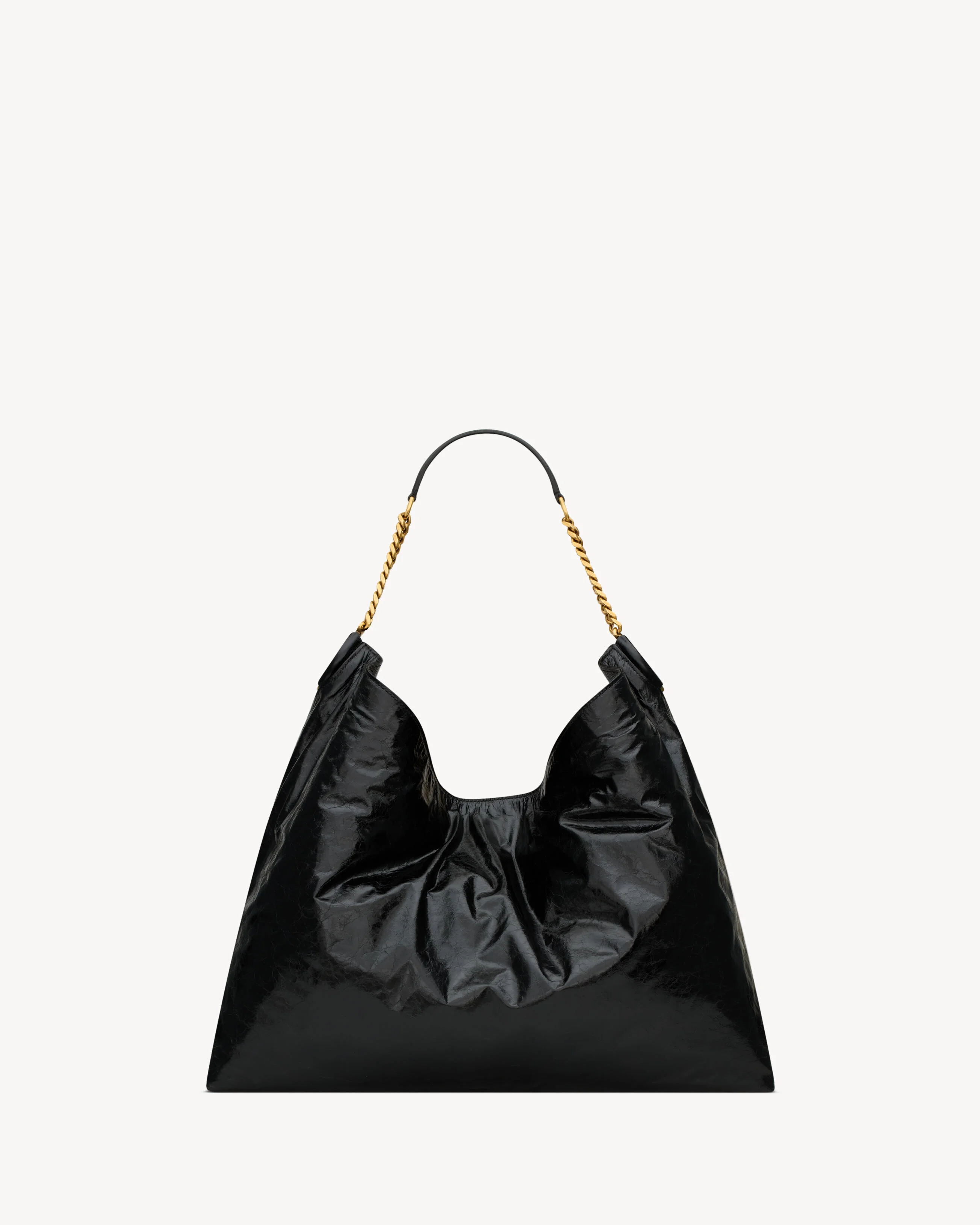 HORTENSE HOBO IN SHINY LEATHER - 1
