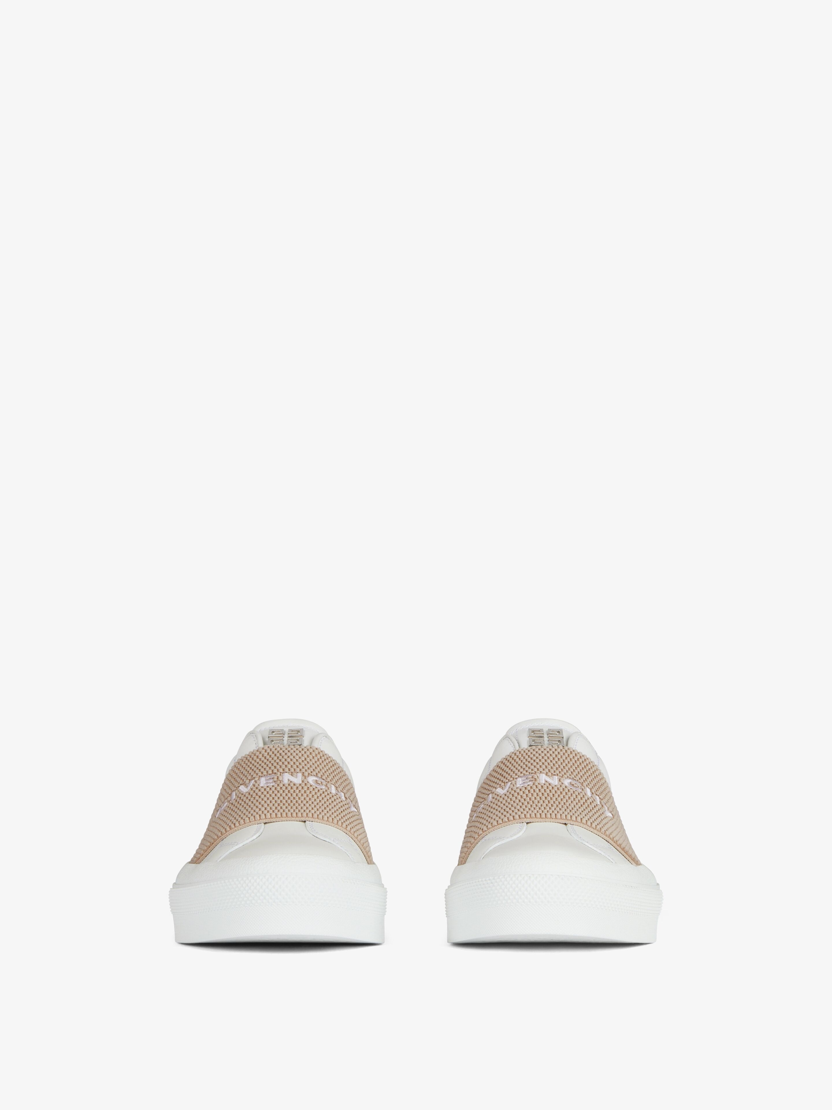 CITY SPORT SNEAKERS IN LEATHER WITH GIVENCHY STRAP - 2