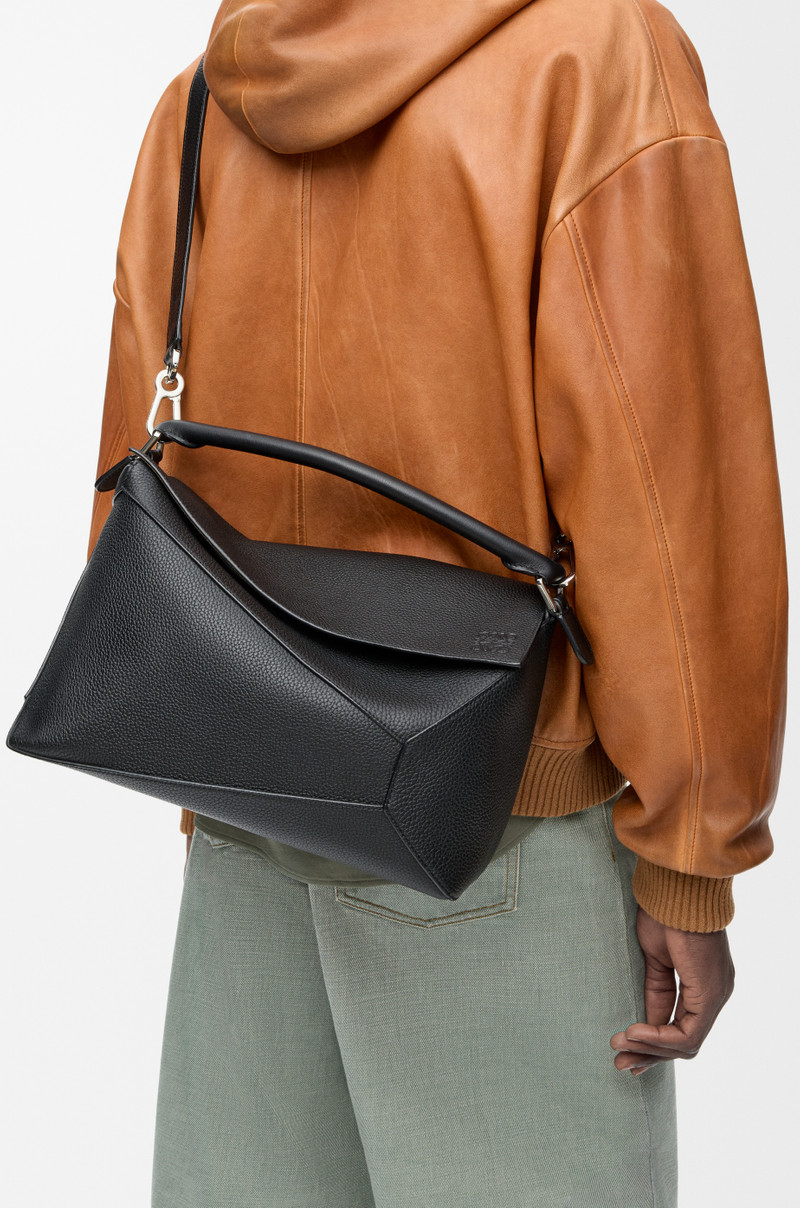 Large Puzzle Edge bag in grained calfskin 4