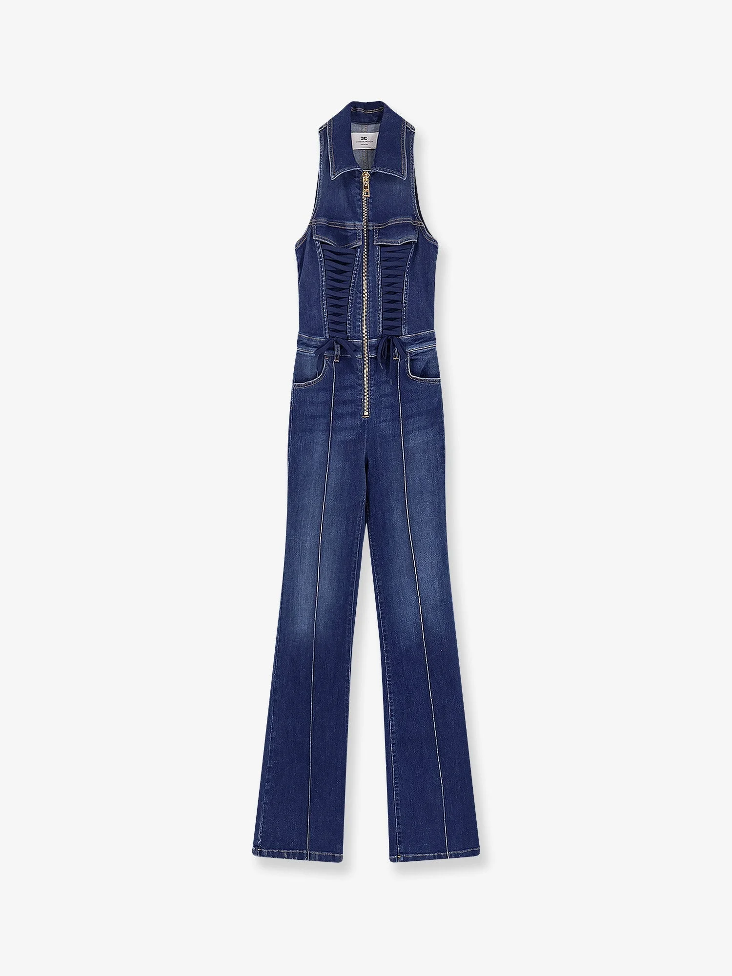 Elisabetta Franchi Urban Denim Jumpsuit - 1