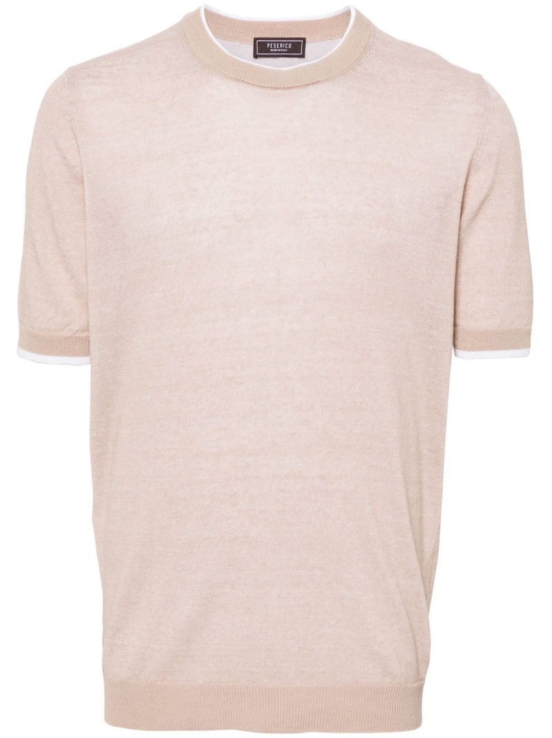 mélange-effect T-shirt 1