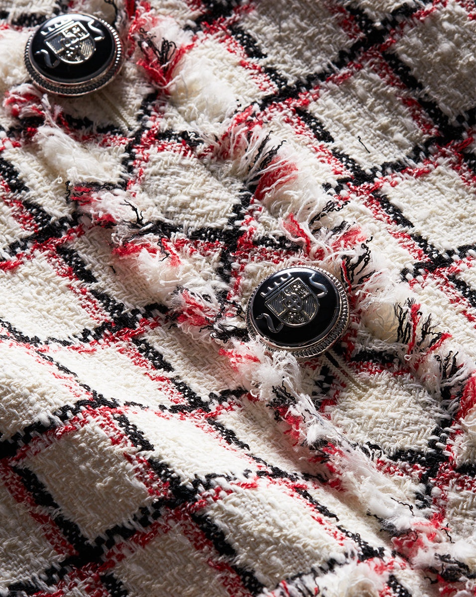 LAUREL GRAPHIC TWEED DRESS - 3