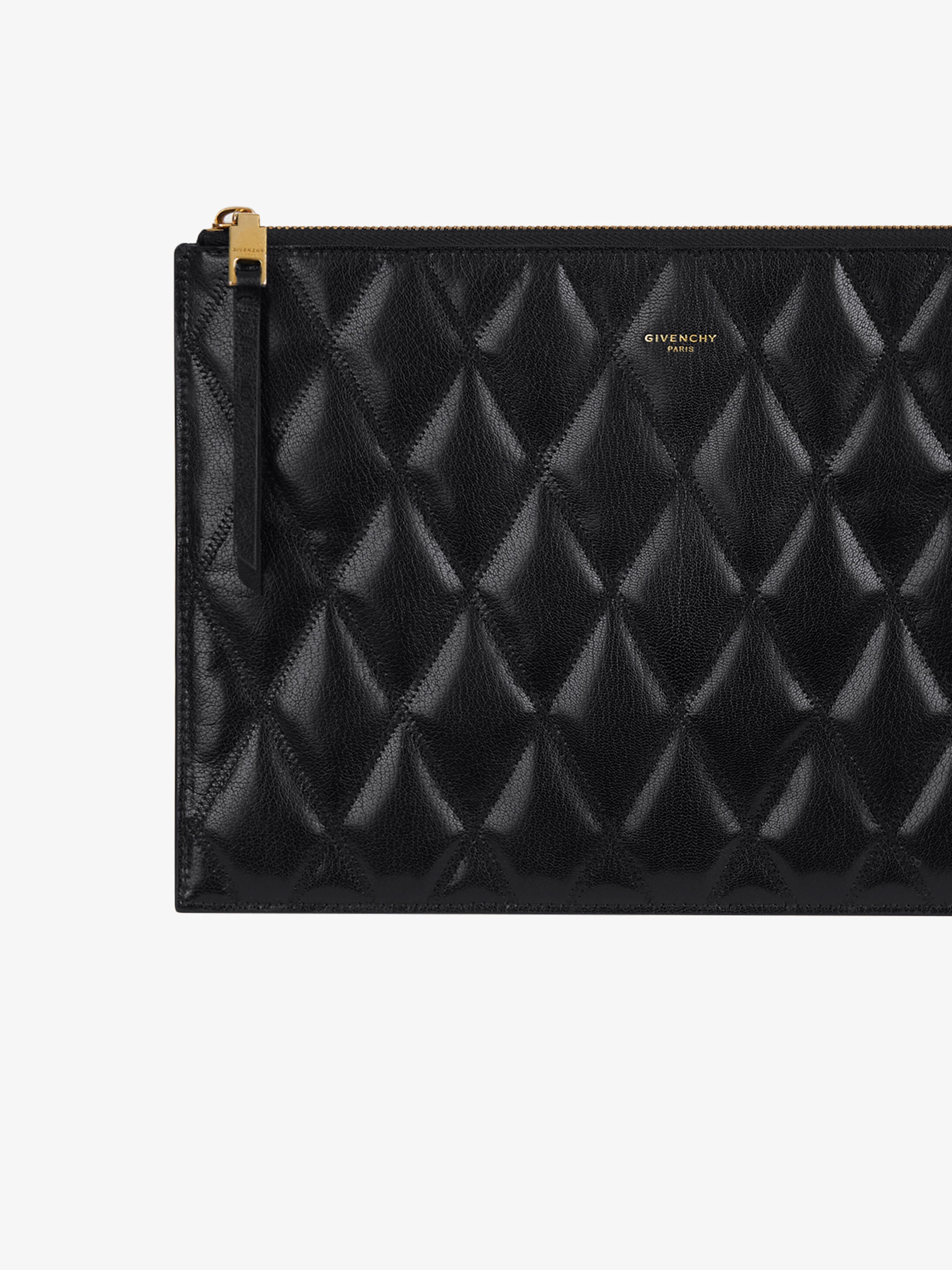 Pouch in diamond quilted leather - 5